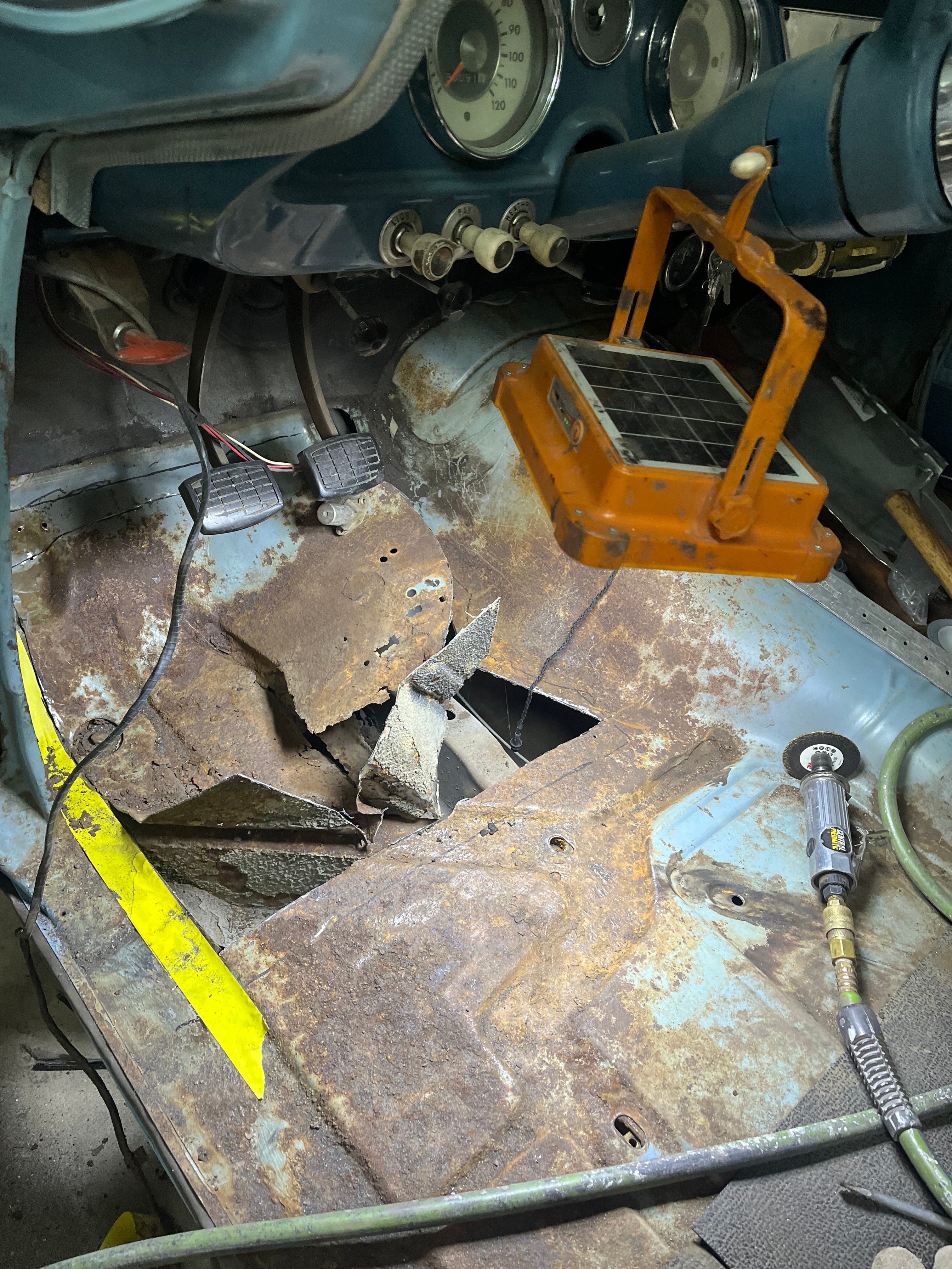 Floor replacement and patch panels