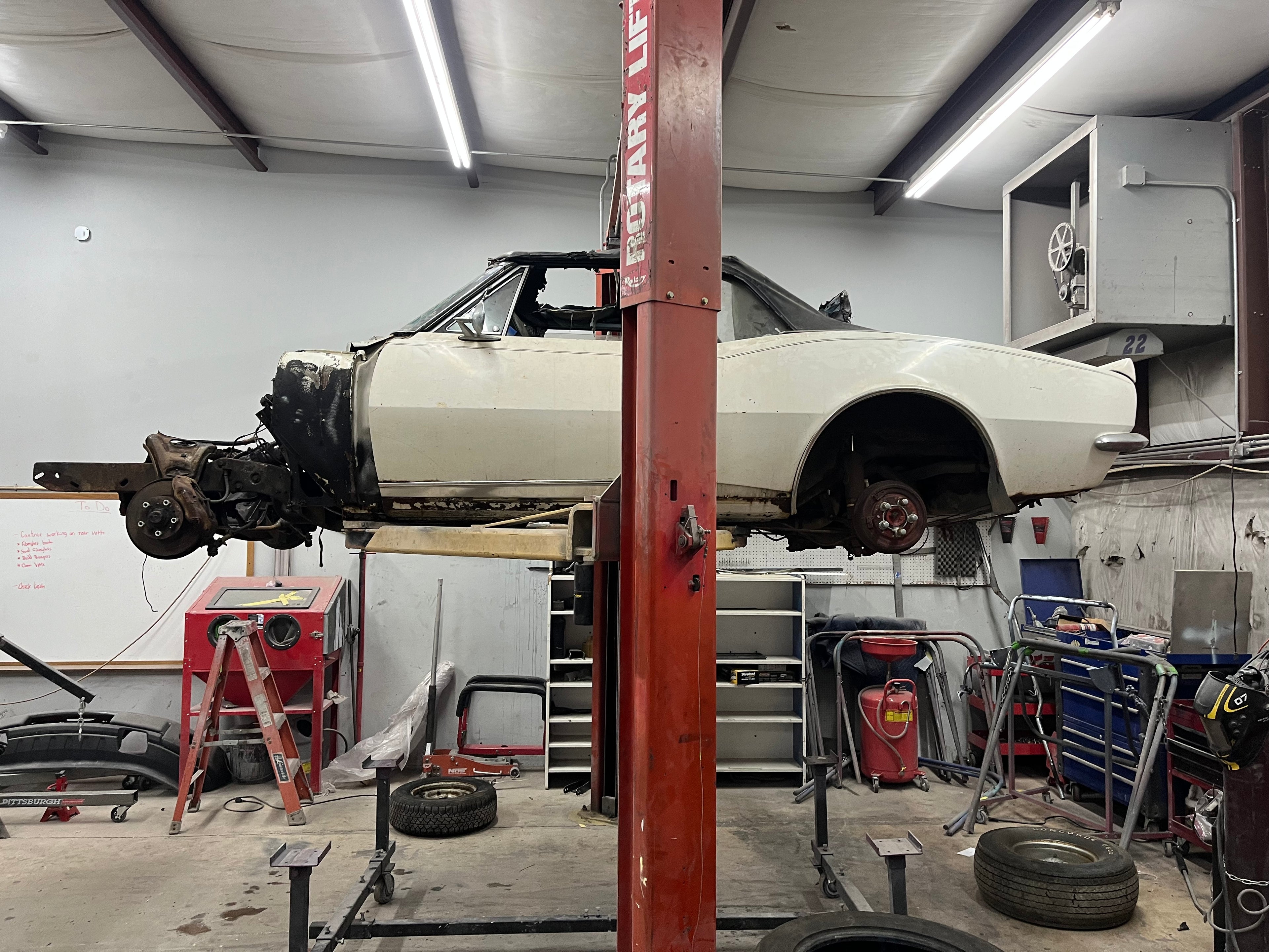 Frame descaling and refinishing