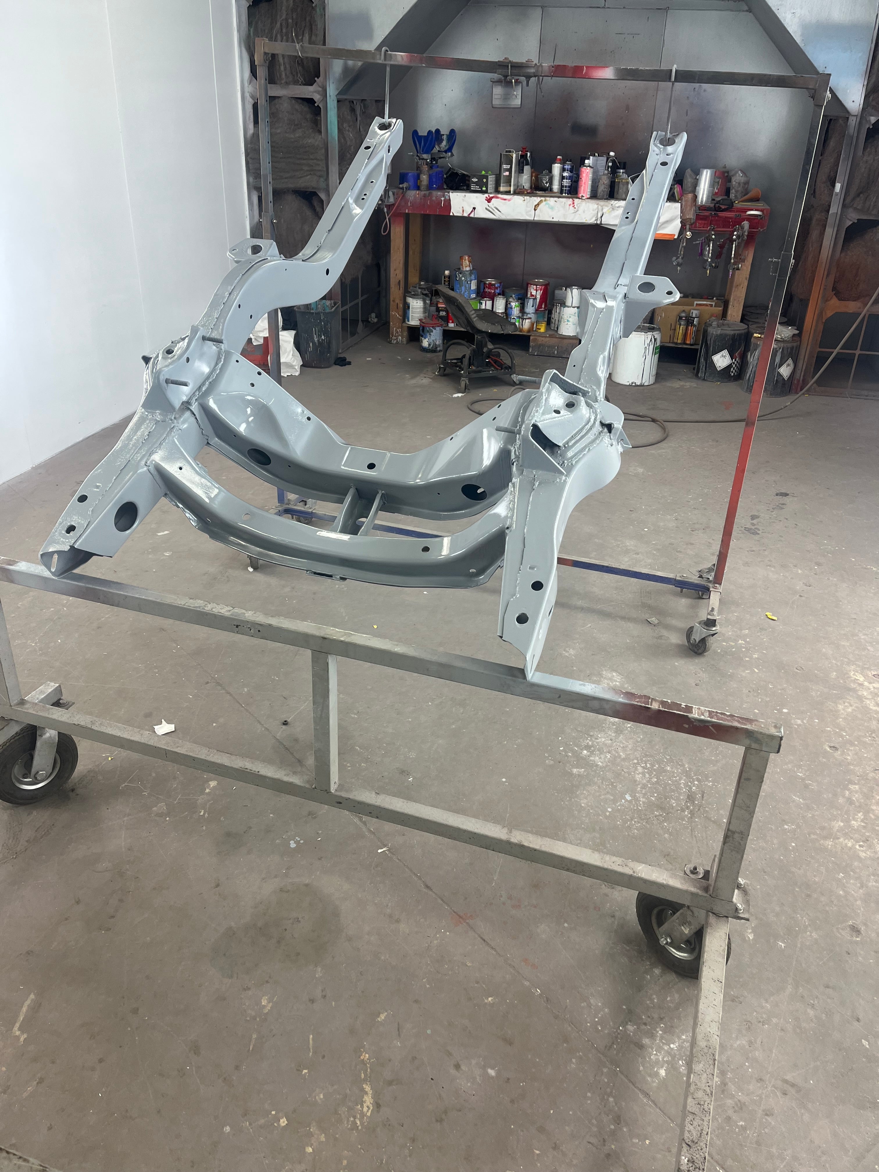Frame descaling and refinishing